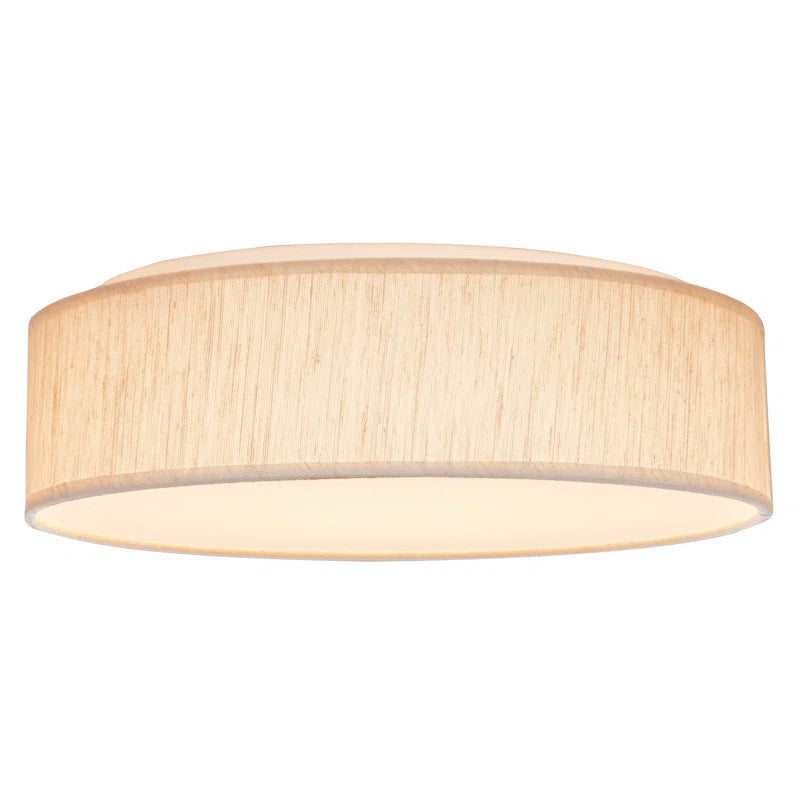 Armande Linen LED Flush Mount