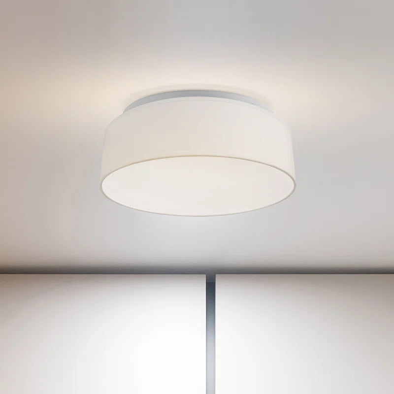 Armande Linen LED Flush Mount