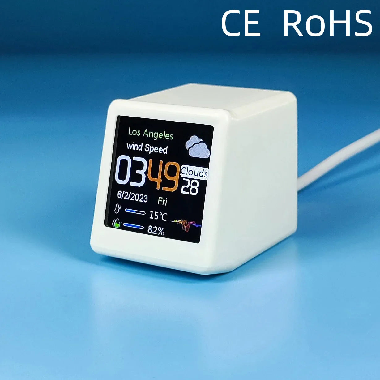 MINI Smart WiFi Weather Station Clock