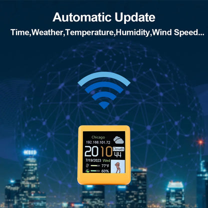 MINI Smart WiFi Weather Station Clock