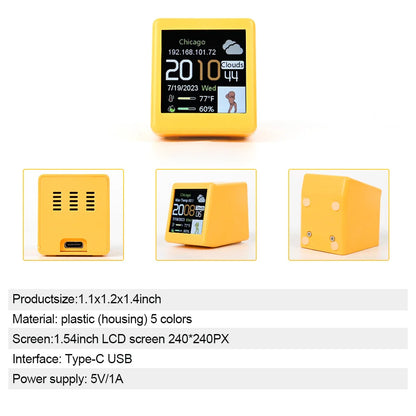 MINI Smart WiFi Weather Station Clock