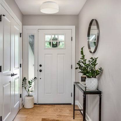 Armande Linen LED Flush Mount